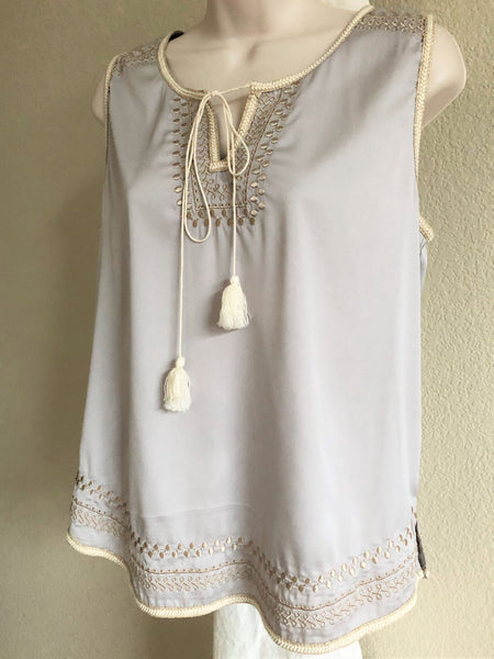 Comme Toi Anthropologie MEDIUM Gray Tank Top - CLEARANCE