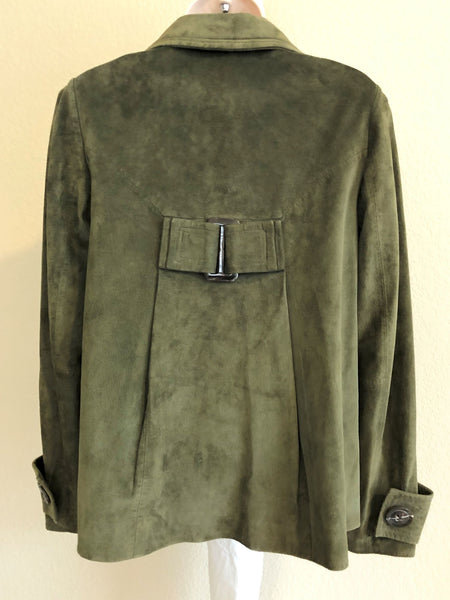 Saguaro Size XS Green Suede Jacket - CLEARANCE