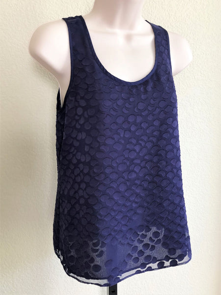 Armani Exchange Size XS Navy Textured Top