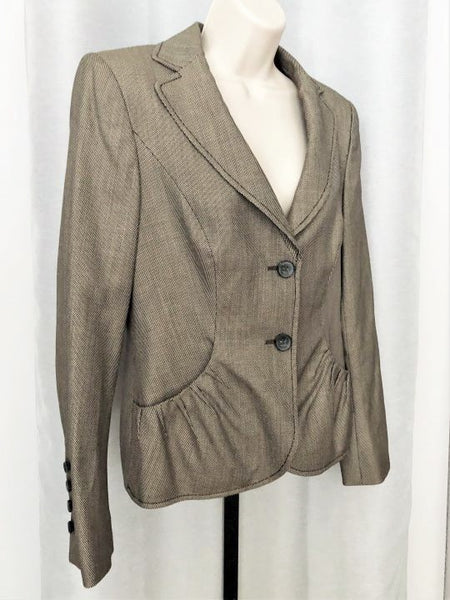 ESCADA Size 8 Brown Wool Blazer