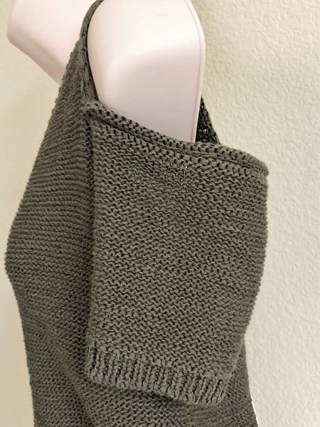 BCBGMaxazria NEW XS Joanne Cold Shoulder Fringe Sweater