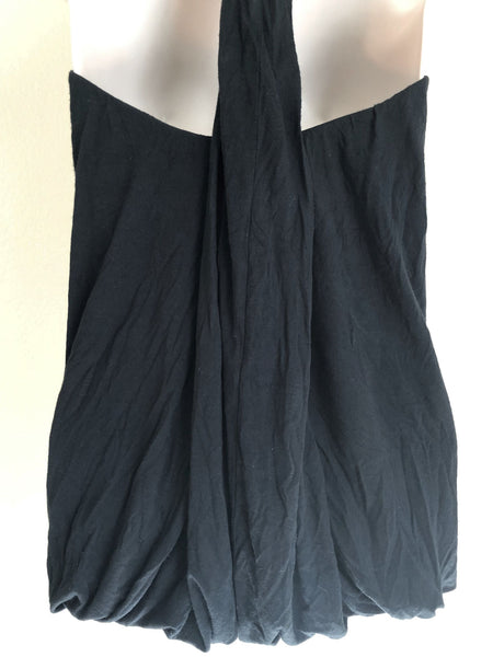 Haute Hippie MEDIUM Black Bead Neck Top