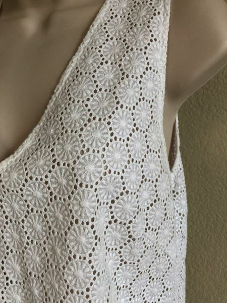 Rag & Bone Size XS White Eyelet Lace Tank