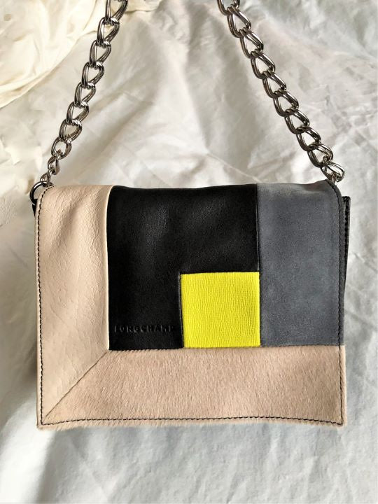 Longchamp Colorblock Art Walk Cross Body - RARE!