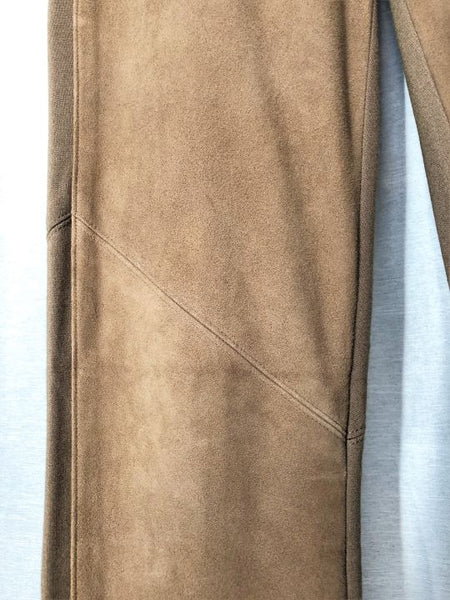 Paige Size Small Tan Suede Knit Leggings - CLEARANCE