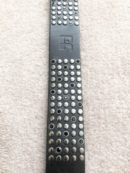 Joe's Jeans XS Black Leather Studded Belt