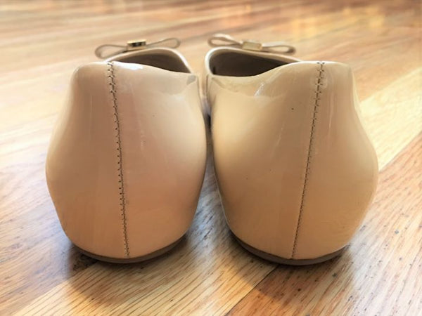 Kate Spade Size 9.5 Thyme Nude Patent Leather Flats