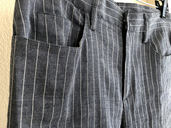 Theory Size 2 Jordin Cropped Linen Pants