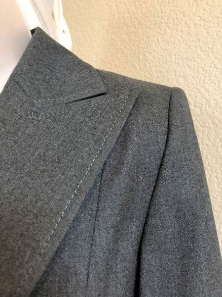 ESCADA Size 6 Gray Wool Blazer