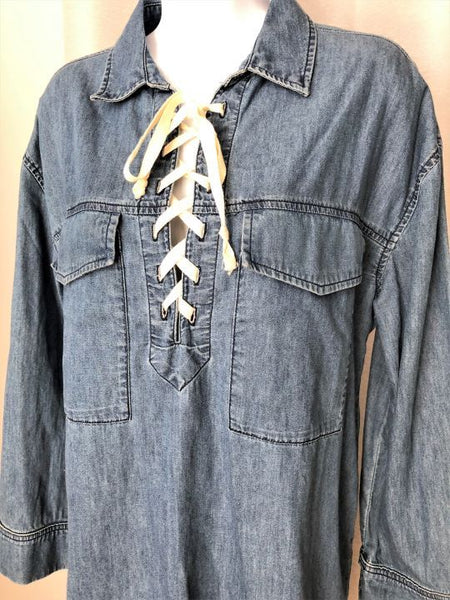 Joe's Jeans Size Medium Blue Chambray Dress