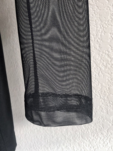 BCBGMaxazria Size XS - NEW - Black Mesh Mini Dress