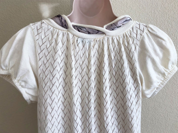 Ted Baker Size Medium Ivory Top with Scarf - CLEARANCE