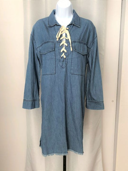 Joe's Jeans Size Medium Blue Chambray Dress