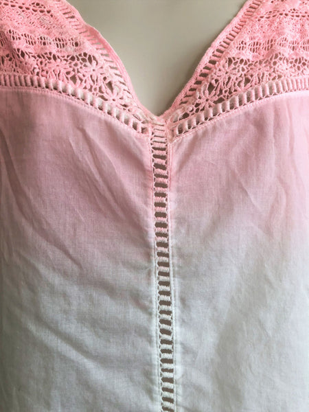 Maison Scotch Medium Pink White Ombre Top