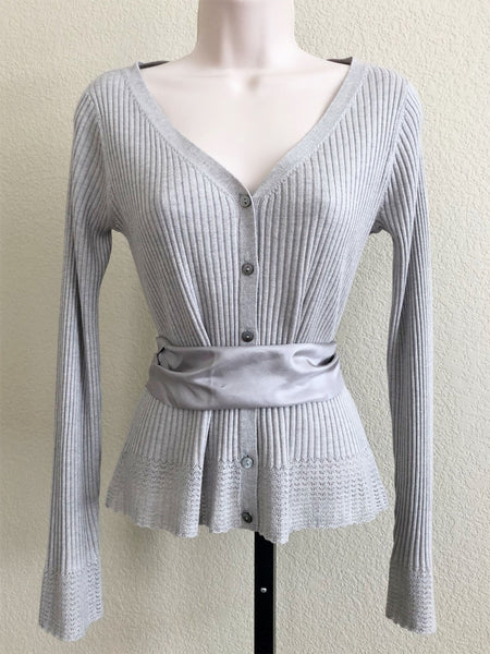 Sundance XS Light Gray Silk Wool Cashmere Sweater - NWOT