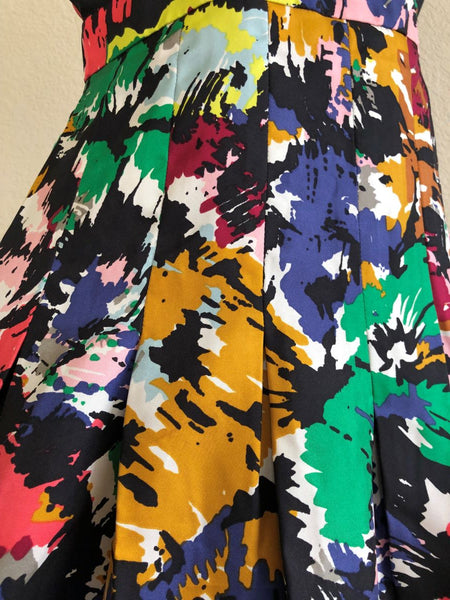 J.Crew Size 2 Brushstroke Silk Floral Sleeveless Dress - CLEARANCE