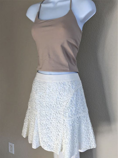Rebecca Taylor Size 0 White Lace Skirt