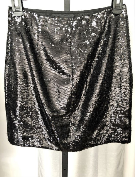 Armani Exchange Size 0 Black Sequinned Mini Skirt