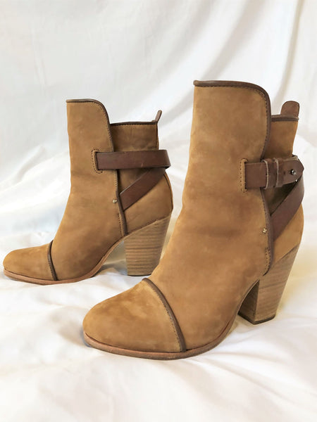 Rag & Bone Size 5 Kinsey Tan Suede Boots