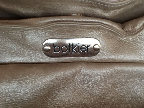 Botkier Gold Leather Trigger Shoulder Bag