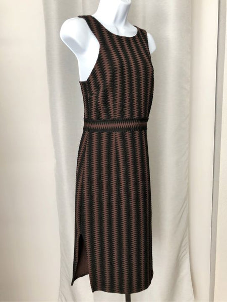 Maeve Anthropologie SMALL Brown Black Tribal Dress