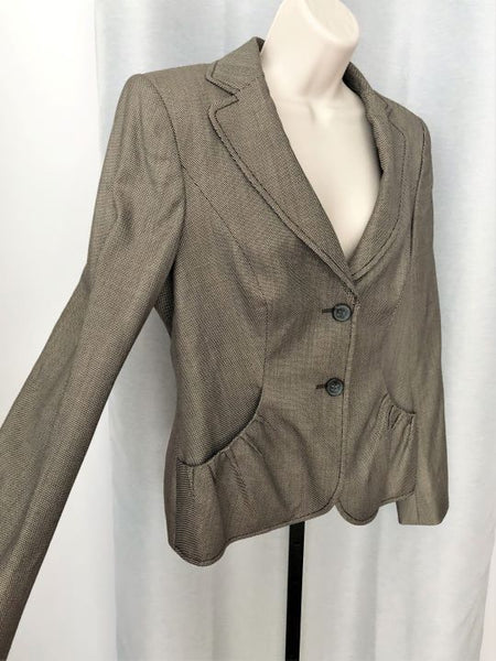 ESCADA Size 8 Brown Wool Blazer