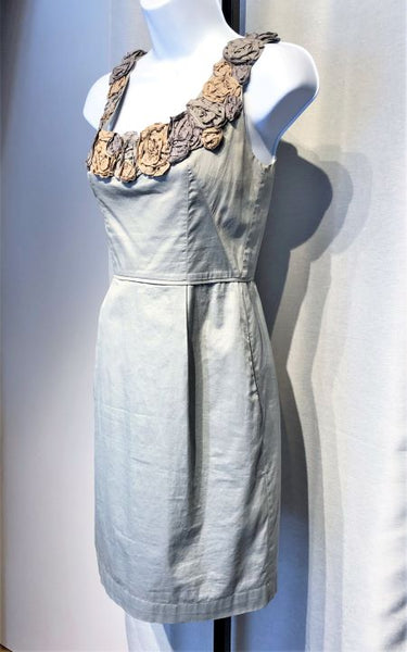 Yoana Baraschi Anthropologie Size 0 In the Wings Gray Dress