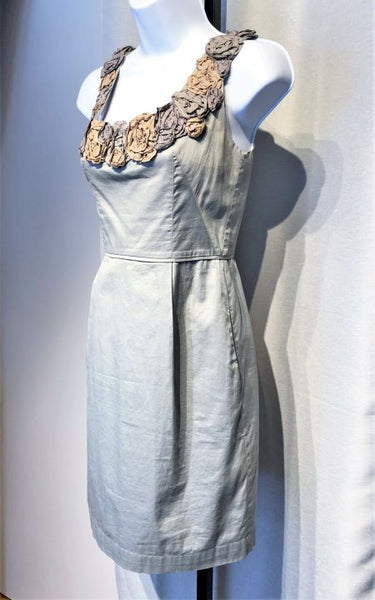 Yoana Baraschi Anthropologie Size 0 In the Wings Gray Dress