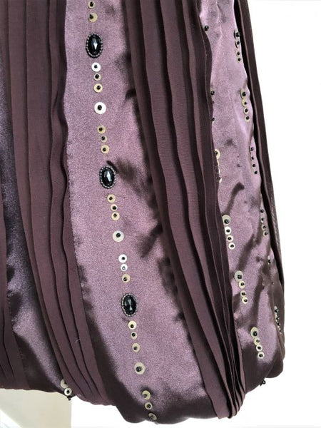 Sue Wong Size 0 Brown Beaded Dress