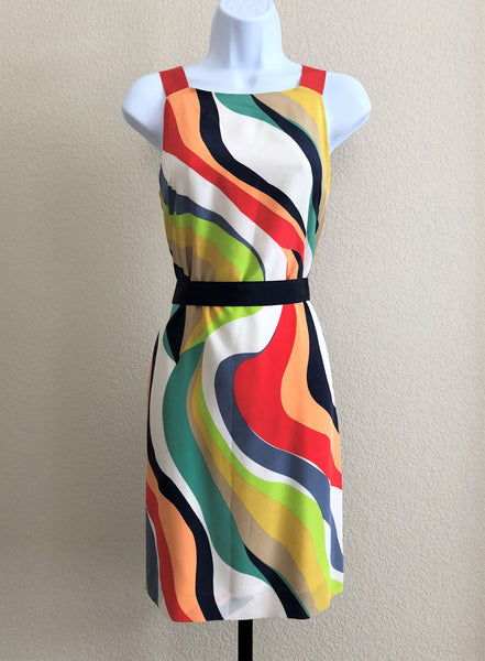 Beth Bowley Anthropologie Size 2 Silk Swirl Dress