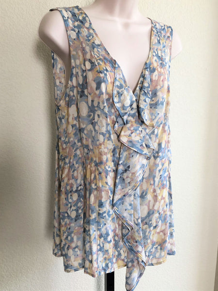 edme & esyllte Anthropologie Size 6 Watercolor Top - CLEARANCE