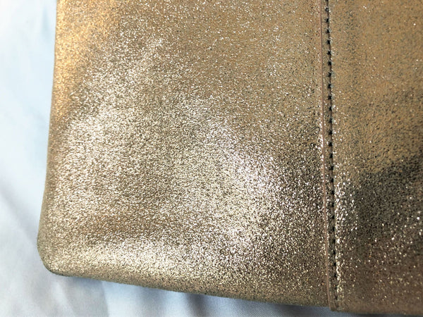 Anthropologie Rose Gold Leather Pouch - CLEARANCE