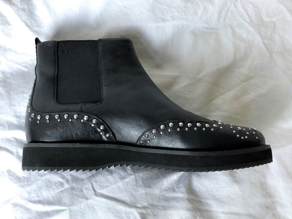 Michael Kors Size 7.5 Black Studded Ankle Booties