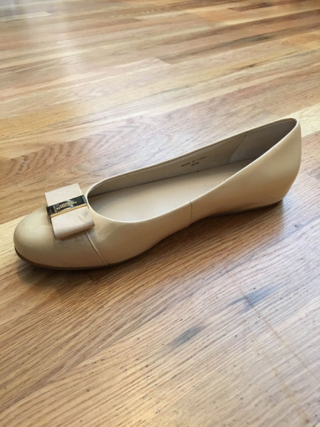 Kate Spade Size 9.5 Thyme Nude Patent Leather Flats - CLEARANCE