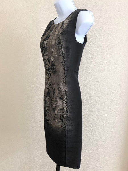 Tahari Size 2 Brown Floral Silk Dress - CLEARANCE