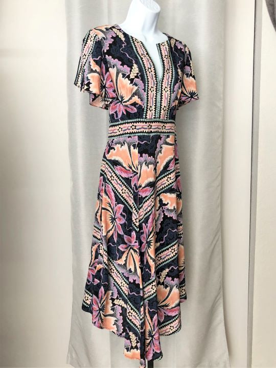 Nanette Lepore Size 6 Silk Floral Dress - CLEARANCE