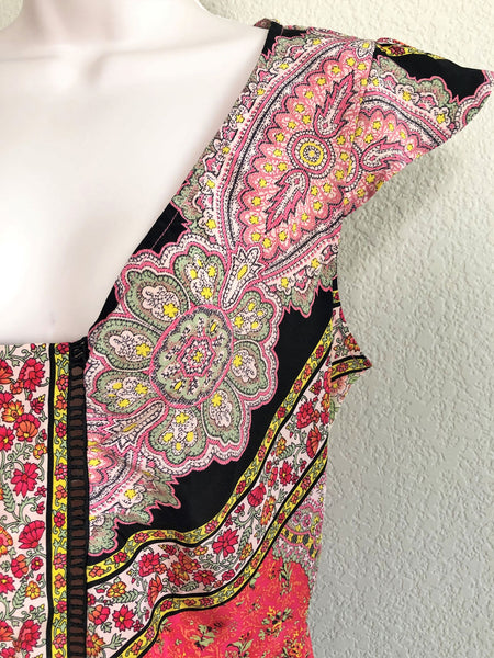 Plenty by Tracy Reese Size 12 Silk Floral Top