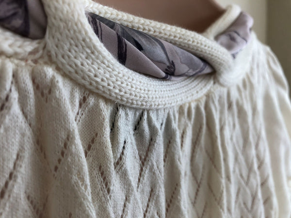 Ted Baker Size Medium Ivory Top with Scarf - CLEARANCE