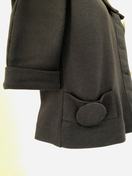 RED Valentino Authentic Small Cropped Wool Blazer - CLEARANCE