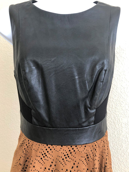 Phoebe Couture Size 2 Black and Rust Dress