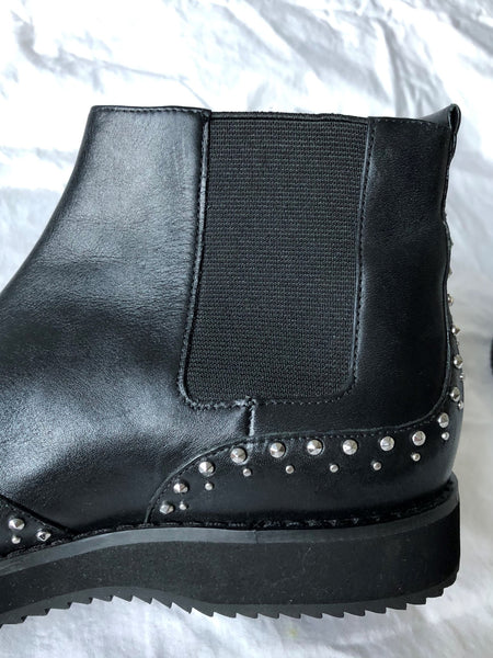 Michael Kors Size 7.5 Black Studded Ankle Booties