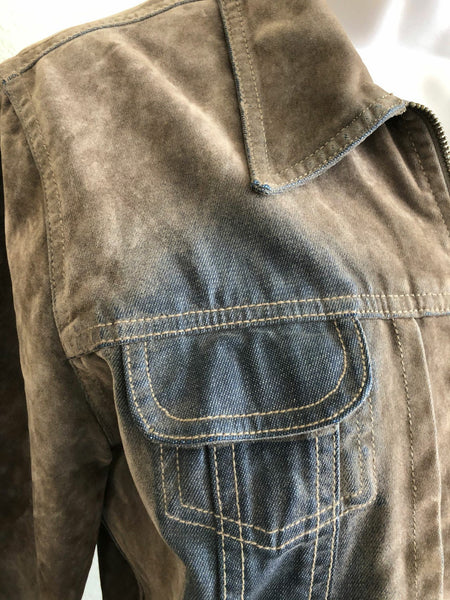 Polo Garage SMALL Tan Distressed Jacket