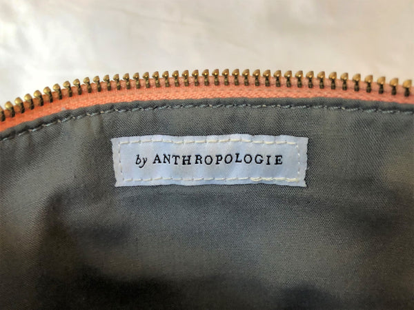 Anthropologie Rose Gold Leather Pouch