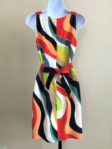 Beth Bowley Anthropologie Size 2 Silk Swirl Dress