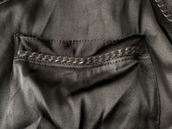 Theory SMALL Carmelita - NEW - Silk Chain Trim Tank