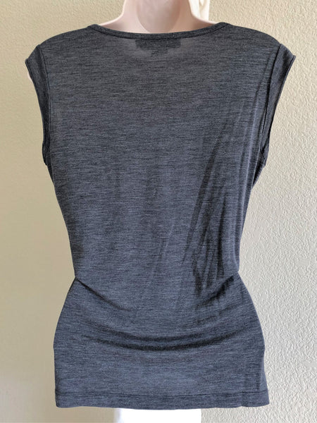 Emanual Ungaro SMALL Gray Silk Blend Top