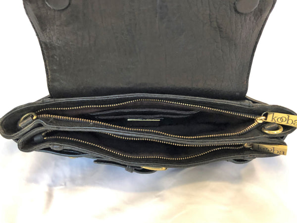 Kooba Black Leather Clutch Bag