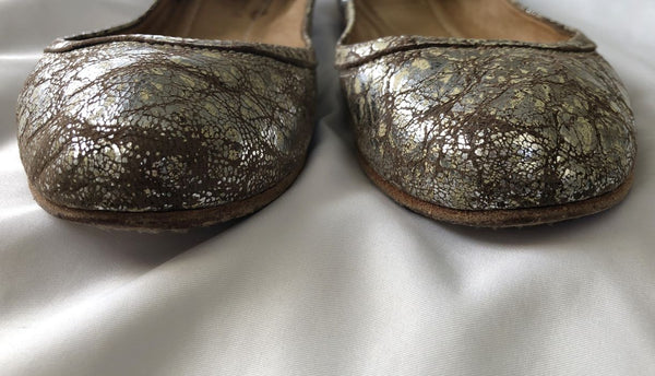 Frye Size 7.5 Carson Metallic Ballet Flat