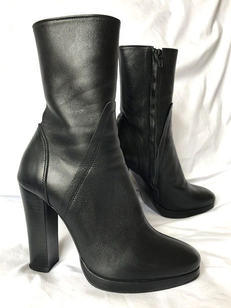 Studio Tomboy Size 6.5 Black Leather Boots - RARE!