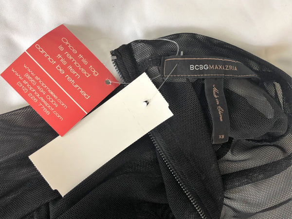 BCBGMaxazria Size XS - NEW - Black Mesh Mini Dress